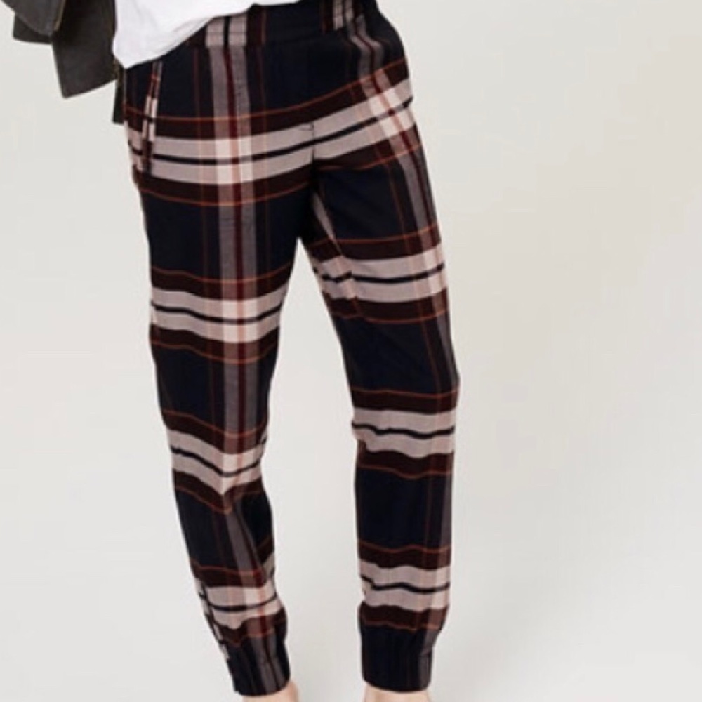 Loft Plaid Joggers